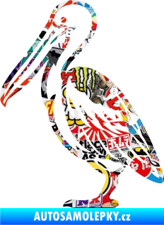 Samolepka Pelikán 002 levá Sticker bomb