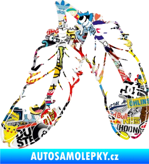 Samolepka Peříčka 003 levá indiánský motiv Sticker bomb