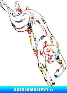 Samolepka Pes 008 pravá Pitbull Sticker bomb