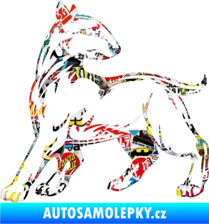 Samolepka Pes 011 levá Sticker bomb