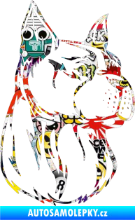 Samolepka Pes 017 pravá Sticker bomb