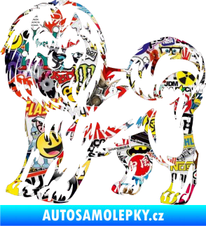 Samolepka Pes 029 levá Sticker bomb