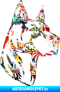 Samolepka Pes 038 pravá doga Sticker bomb