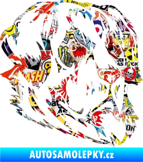 Samolepka Pes 042 pravá Sticker bomb