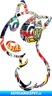 Samolepka Pes 060 levá Sticker bomb