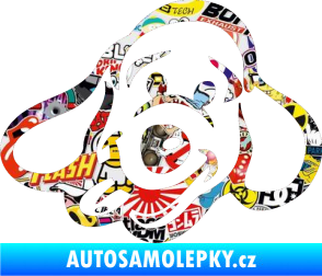 Samolepka Pes 078 levá Sticker bomb