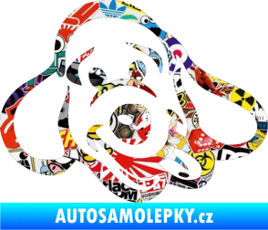 Samolepka Pes 078 pravá Sticker bomb