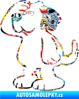 Samolepka Pes 082 levá Sticker bomb