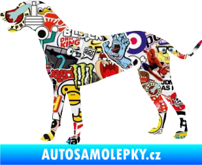 Samolepka Pes 095 levá Dalmatin Sticker bomb