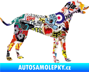 Samolepka Pes 095 pravá Dalmatin Sticker bomb