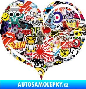 Samolepka Pes 102 pravá packa Sticker bomb