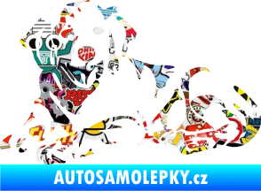 Samolepka Pes 106 levá Retrívr Sticker bomb