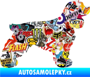 Samolepka Pes 109 pravá Kokršpaněl Sticker bomb