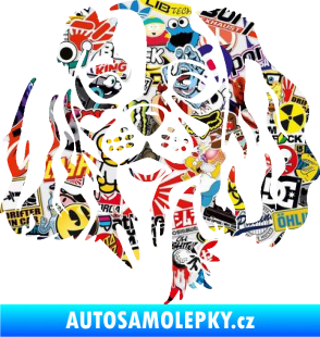 Samolepka Pes 132 pravá Cavalier king Charles spaniel Sticker bomb