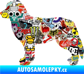 Samolepka Pes 157 levá bernský salašnický Sticker bomb