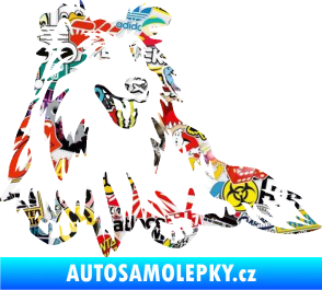 Samolepka Pes 162 pravá sheltie Sticker bomb