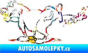 Samolepka Pes čůrá levá Sticker bomb