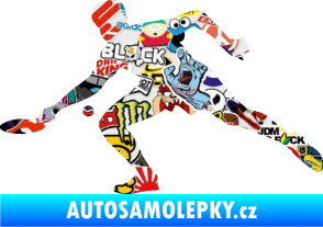 Samolepka Ping pong 001 levá Sticker bomb