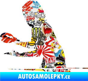 Samolepka Ping pong 005 levá Sticker bomb