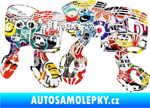 Samolepka Písty levá Sticker bomb