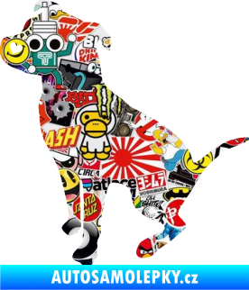 Samolepka Pitbull 005 levá Sticker bomb
