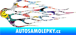 Samolepka Plameny 008 Sticker bomb