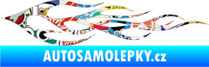 Samolepka Plameny 062 Sticker bomb