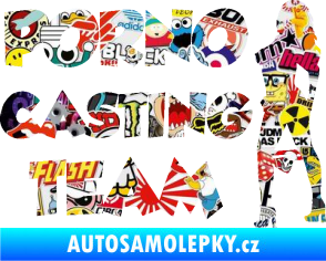 Samolepka Porno casting team  Sticker bomb