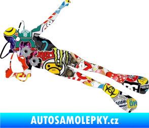 Samolepka Potápěč 004 levá Sticker bomb