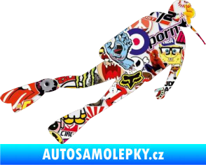Samolepka Potápěč 006 pravá Sticker bomb