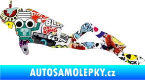 Samolepka Potápěč 009 levá Sticker bomb