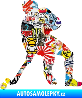 Samolepka Pozemní hokej 001 levá Sticker bomb
