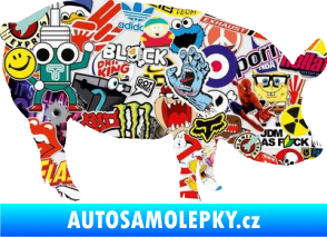 Samolepka Prase 001 pravá Sticker bomb