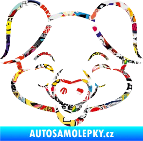 Samolepka Prase 003 veselý čuník Sticker bomb