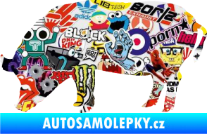 Samolepka Prase 004 levá Sticker bomb