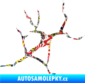 Samolepka Prasklina 004 Sticker bomb