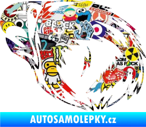 Samolepka Predators 095 levá Sticker bomb
