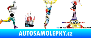 Samolepka Překážkové závody 001 pravá OCR Sticker bomb