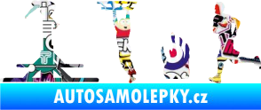 Samolepka Překážkové závody 001 levá OCR Sticker bomb