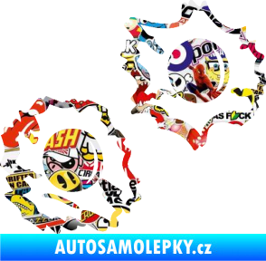 Samolepka Průstřely 001 pravá Sticker bomb