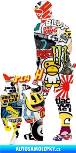 Samolepka Psovod 001 levá Sticker bomb