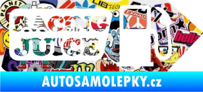 Samolepka Racing juice symbol tankování Sticker bomb