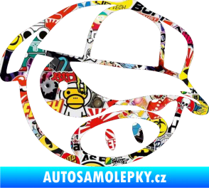 Samolepka Rally pig 003 pravá Sticker bomb