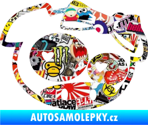 Samolepka Rally pig girl pravá Sticker bomb
