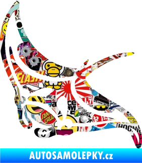 Samolepka Rejnok manta 005 levá Sticker bomb