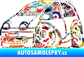 Samolepka Renault Twingo karikatura levá Sticker bomb