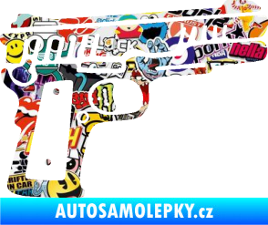 Samolepka Revolver 003 pravá Sticker bomb