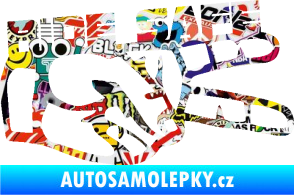 Samolepka Ride Safe nápis pravá motorkář Sticker bomb