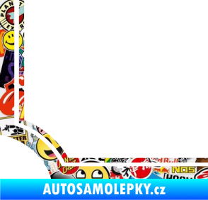 Samolepka Rohová samolepka 004 pravá Sticker bomb