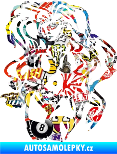 Samolepka Roštěnka levá Sticker bomb